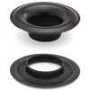 Size-2 GROMMET & WASHER 3/8” Black