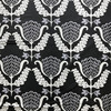 1.5 Yard Piece of One Wish in Blackbird | Home Decor fabric | Floral Damask in Black / Grey / White | Drapery | Waverly | 100% Cotton | 54" Wide | By The Yard
