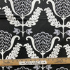 1.5 Yard Piece of One Wish in Blackbird | Home Decor fabric | Floral Damask in Black / Grey / White | Drapery | Waverly | 100% Cotton | 54" Wide | By The Yard