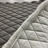 Queen Porschia in Ash Gray | Upholstery Fabric | Quilted Diamonds Layered with Dacron | Heavy Weight | 54" Wide | By the Yard