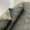 Quilted Geometric Design in Dark Grey | Upholstery Fabric | Super Soft | Heavy Weight | 54" Wide | By the Yard