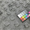 Quilted Geometric Design in Dark Grey | Upholstery Fabric | Super Soft | Heavy Weight | 54" Wide | By the Yard