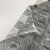 Quilted Geometric Design in Light Grey | Upholstery Fabric | Super Soft | Heavy Weight | 54" Wide | By the Yard