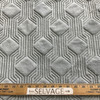 Quilted Geometric Design in Light Grey | Upholstery Fabric | Super Soft | Heavy Weight | 54" Wide | By the Yard
