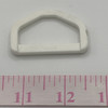 1.5 Inch D-Ring | White | Plastic Hardware | Use for Bags / Straps / Webbing
