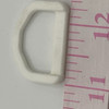 1 Inch D-Ring | White | Plastic Hardware | Use for Bags / Straps / Webbing