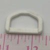 1 Inch D-Ring | White | Plastic Hardware | Use for Bags / Straps / Webbing