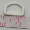 1 Inch D-Ring | White | Plastic Hardware | Use for Bags / Straps / Webbing