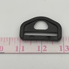 1.5 Inch Snap Hook Loop | Black | Plastic Hardware | Use for Bags / Straps / Webbing