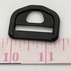 1 Inch D-Ring | Black | Plastic Hardware | Use for Bags / Straps / Webbing