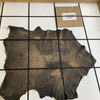 Distressed Dark Brown / Tan Nappa Lambskin Leather Hide | 5 .5 Square Feet | 1 Ounce / 0.5 mm