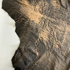 Distressed Dark Brown / Tan Nappa Lambskin Leather Hide | 5 Square Feet | 1 Ounce / 0.5 mm
