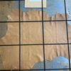 Crackle Tan Brown Nappa Lambskin Leather Hide | 6 Square Feet | 2.5 Ounce / 1 mm.
