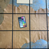 Crackle Tan Brown Nappa Lambskin Leather Hide | 6 Square Feet | 2.5 Ounce / 1 mm.