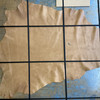 Crackle Tan Brown Nappa Lambskin Leather Hide | 5 Square Feet | 2.5 Ounce / 1 mm