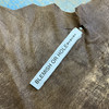 Distressed Dark Brown / Tan Nappa Lambskin Leather Hide | 6 Square Feet | 1.5 Ounce / 0.6 mm