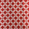 2.875 Yard Piece of Linked Squares Red / White | Home Decor Fabric | Premier Prints | 54 Wide | By the Yard