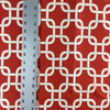 2.875 Yard Piece of Linked Squares Red / White | Home Decor Fabric | Premier Prints | 54 Wide | By the Yard
