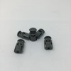 Cord Lock  | Gray Plastic | Textured Button | For Backpacks / Lanyards / Outdoor Gear / Drawstrings