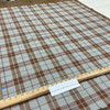 Plaid Twill in Orangish Brown and Grey | Upholstery Fabric | Medium Weight | 54" Wide | By the Yard