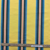 Stripes in Yellow / Teal / Orange / Black | Outdoor Upholstery Fabric | Waterproof | Solution Dyed Acrylic | 54" Wide | By the Yard