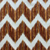Chevron Printed Velvet in Orange / Yellow / Brown / Off White | Upholstery Fabric | Soft | 54" Wide | By the Yard