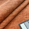 Dream in Sweet Potato Orange | Chenille Upholstery Fabric | Felt-backed | Heavyweight | Leslie Jee Fabrics | 54" Wide | By the Yard