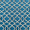 Morrow in Blue | Outdoor Waterproof Upholstery Fabric | Lattice in Blue, Black, White | Europatex | 60" Wide | By the Yard