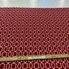 Titan in Cherry | Outdoor Waterproof Upholstery Fabric | Scrollwork in Red and White | Europatex | 60" Wide | By the Yard