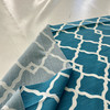 Fretwork Onyx in  Blue | Outdoor Waterproof Upholstery Fabric | Lattice in Blue and White | Europatex | 60" Wide | By the Yard (Same as Jay0125-161)
