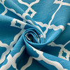 Fretwork Onyx in  Blue | Outdoor Waterproof Upholstery Fabric | Lattice in Blue and White | Europatex | 60" Wide | By the Yard (Same as Jay0125-161)