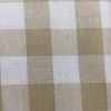 2.25 Yard Piece of Homespun Check in Beige and Off White | Home Decor Fabric | Cotton | 54 Wide | By the Yard