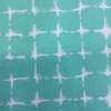 4 Yard Piece of Turquoise Shibori Grid | Indoor / Outdoor Upholstery Fabric | 54" Wide | By the Yard | NEW-675-REM1