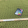 3 Yard Piece of Green & Brown Diamond Lattice Upholstery Fabric | 54