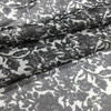 8 Yard Piece of Charcoal Floral Print Chiffon Fabric | Sheer Woven Polyester | Apparel Drapes Blouses Dresses Special Occasion
