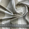 Big Check in Linen | Upholstery / Slipcover Fabric | Beige and White | 100% Cotton | 55" Wide | Medium Weight | By the Yard