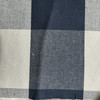 Big Check in Ink | Upholstery / Slipcover Fabric | Navy Blue and White | 100% Cotton | 55" Wide | Medium Weight | By the Yard