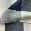 Big Check in Ink | Upholstery / Slipcover Fabric | Navy Blue and White | 100% Cotton | 55" Wide | Medium Weight | By the Yard