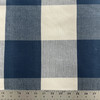 Big Check in Harbor | Upholstery / Slipcover Fabric | Blue and White | 100% Cotton | 55" Wide | Medium Weight | By the Yard