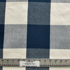 Big Check in Harbor | Upholstery / Slipcover Fabric | Blue and White | 100% Cotton | 55" Wide | Medium Weight | By the Yard
