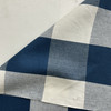 Big Check in Harbor | Upholstery / Slipcover Fabric | Blue and White | 100% Cotton | 55" Wide | Medium Weight | By the Yard