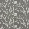 Edalene in Smoke | Upholstery / Drapery Fabric | Leafy Branch Design in Grey / Off White | Swavelle | 54" Wide | By the Yard