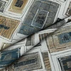 Beach Blast in Bluestone | Upholstery Fabric | Modern Geometric in Blue / Gold / Grey / White | Swavelle | 54" Wide | Heavyweight | BTY