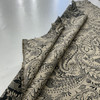 Floral Paisley in Black / Beige | Upholstery Fabric | Heavyweight | 54" Wide | By the Yard