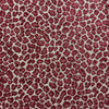 Leopard Print in Red and Tan | Upholstery Fabric | Chenille | 54" Wide | By the Yard