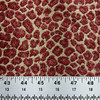 Leopard Print in Red and Tan | Upholstery Fabric | Chenille | 54" Wide | By the Yard