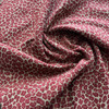 Leopard Print in Red and Tan | Upholstery Fabric | Chenille | 54" Wide | By the Yard