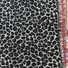 Leopard Print in Black and Tan | Upholstery Fabric | Chenille | 54" Wide | By the Yard