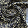 Leopard Print in Black and Tan | Upholstery Fabric | Chenille | 54" Wide | By the Yard