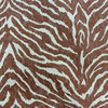Tiger Stripe in Spice Orange and Off White | Drapery Fabric | 54" Wide | Lightweight | By the Yard